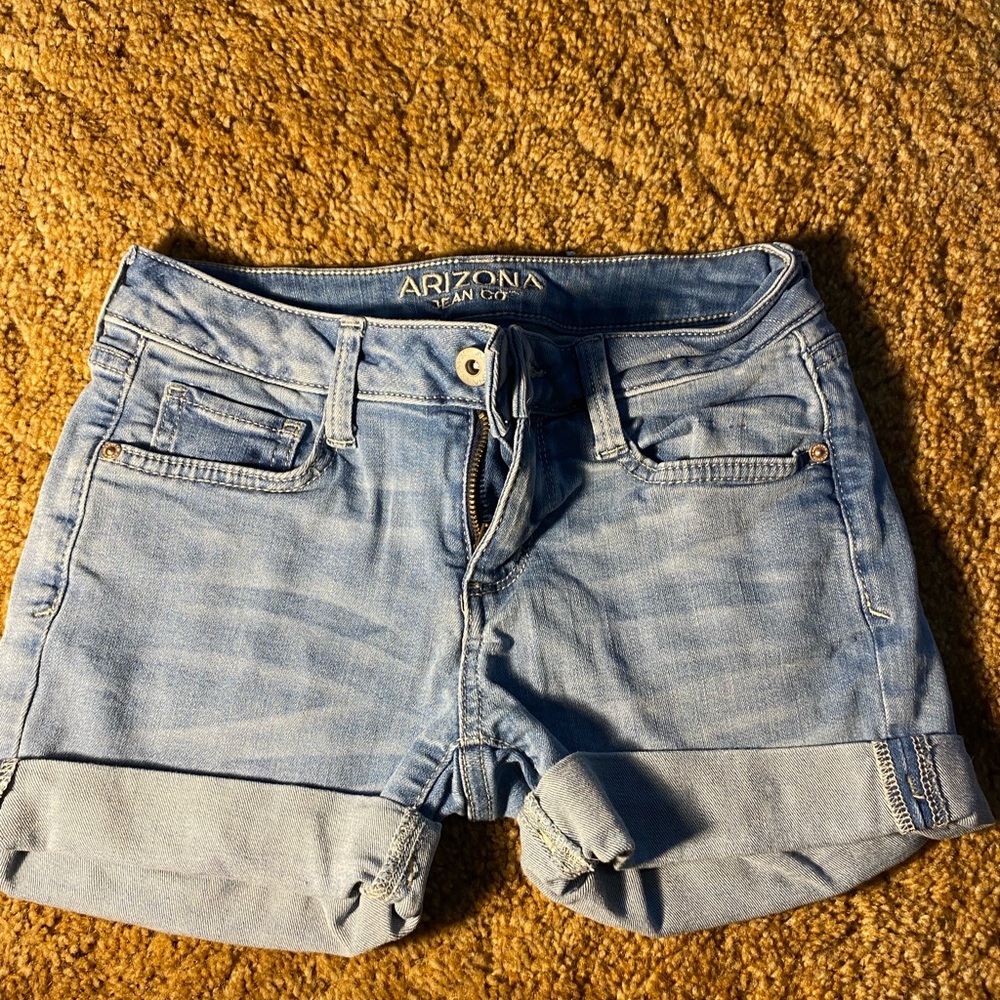 Arizona Jean Company Blue Jean Shorts Cuffed Hem